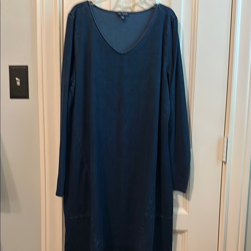 J. Jill Long Sleeve Dress - Deep Blue